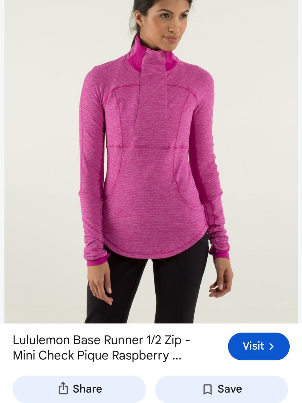 lululemon athletica Bright Raspberry 1/2 Zip Pullover